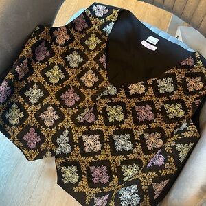 Elegant Vest with Traditional Persian Fabric